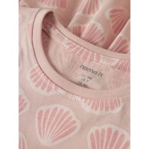 NAME IT Kjole Vigga Cameo Rose Shells